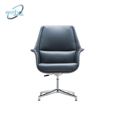 China Black Luxury Executive Hot Selling Office Adjustable Chair Leather Office Chairs (Height) For Boss for sale