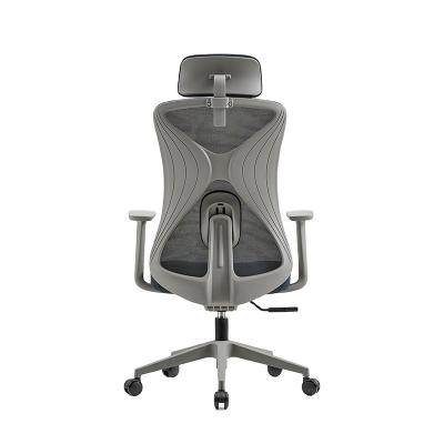 China Custom Modern Office Furniture Mesh High Back Gray Executive Office Chair (Height) China Factory Adjustable for sale