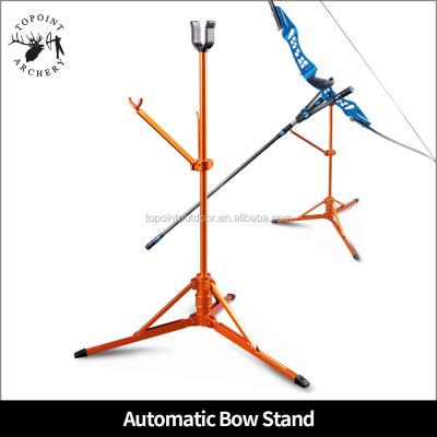 China Topoint SHOOTING Archery Recurve Bow Stand, 65cm Auto Open and Close Height, CNC Aluminum Machining for sale