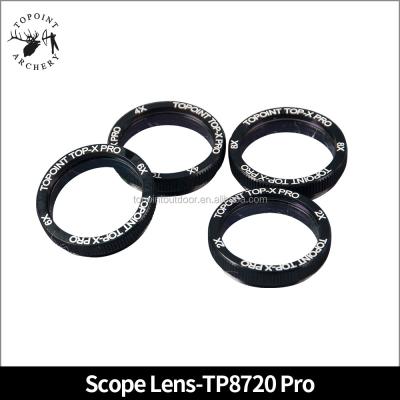 China Topoint Compound Arc Sight Lens Only TP8720-PRO 2x 4x 6x 8x Scope Sight Lens TIR Purifiers Magnify 30mm Glass Competition Level for sale