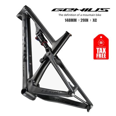 China 2022 Mountain Bikes Lexon 29er Full Suspension Mountain Bike Frames Boost 148mm Suspension Carbon MTB Frame XC Trial DH Frame 15/17/19 for sale