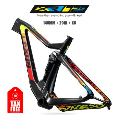 China LEXON 29ER Mountain Bikes Carbon MTB Frame Mountain Bike Suspension 29 Full Thrust Frame With Rockshox SHOCK Mountain Bicycle Frame for sale