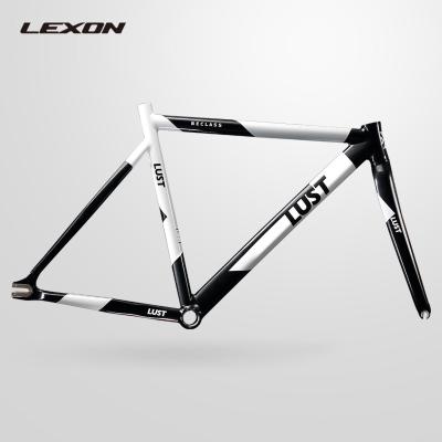 China WITH FIXED EXTRA LIGHTWEIGHT FRAME AL7005 TRACK FRAME 2020 CARBON FORK BICYCLE SINGLE SPEED Road Bike Frameset WITH CARBON FORK BICYCLE FRAME for sale