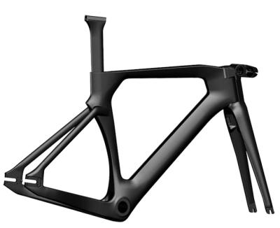 China HIGHESR MODULE CARBON FIBER FRAME 2019 NEW ONE PIECE TRACK FRAME SETS (MONOCOQUES) COMPLETELY WITH INTERNAL CABLE ROUTINE/TRACKE FRAME SETS WITH TRP BRAKESETS for sale