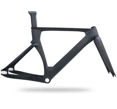 China HIGHESR MODULE CARBON FIBER FRAME 2019 NEW ONE PIECE TRACK FRAME SETS (MONOCOQUES) COMPLETELY WITH INTERNAL CABLE ROUTINE/TRACKE FRAME SETS WITH TRP BRAKESETS for sale