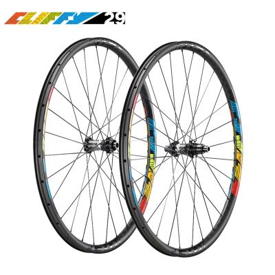 China 12S 29er Mountain Bikes Disc SRAM XD Mountain Bikes 12S 29er RYET Wheelset 30mm Width 25mm Width 25mm Race XC Hookless Bicycle Wheels Carbon Bicycle Wheel for sale