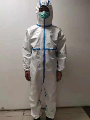 China Virus  coveralls ebola suit type 5&amp6 Disposable Coverall disposable white SMS coverall for sale