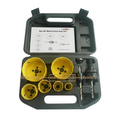 China 9PC Bi-Metal Hole Saw Set,Power Tools,Drill Bits for sale