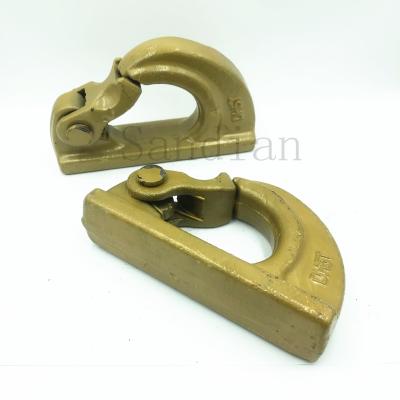 China Construction Material Stores Excavator Parts Bucket Hook 5T Bucket Weld-On Hooks Weld 5 Ton High Quality Lifting Steel Hook for sale