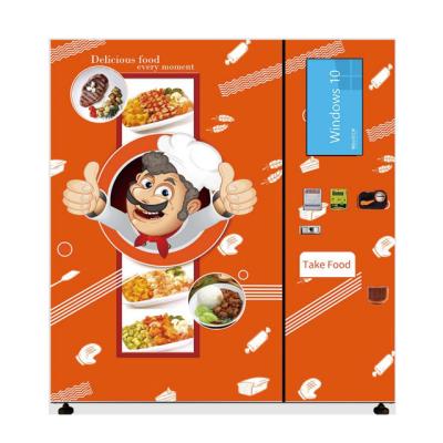 China Custom 21.5 Temperature Touch Screen Adjustable Sandwich Vending Machine Hot Food Vending Machine for sale