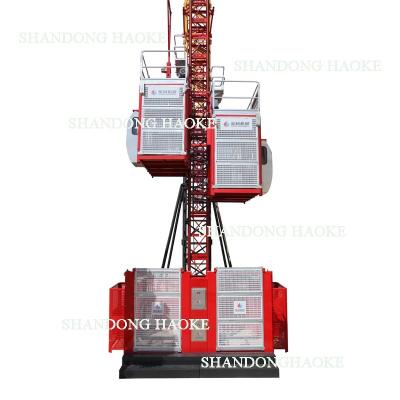 China SC200/200 2 Ton Building Construction Site Lift Retail Crane For People And Material for sale