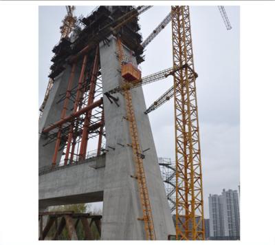 China Shandong Haoke VFD Control Construction Crane 40 M/Min Lifting For High Rise Retail Building / Passenger for sale