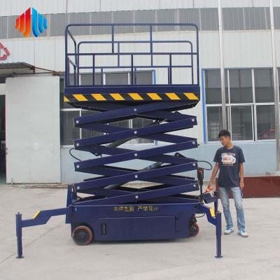 China Hotel Self Propelled Electric Motor Scissor Lift for sale