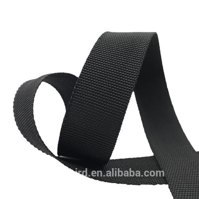 China High Tenacity High Quality Backpack Bags Webbing Strap Black Color Polypropylene Band PP Webbing for sale