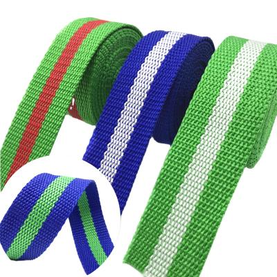 China Wholesale Viable Thicken Mix Colors Polypropylene Webbing Ribbon Manufacturer Plain Plain Flat Polypropylene Webbing Custom for sale