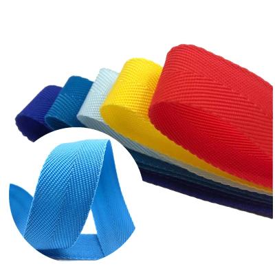 China High Tenacity Polypropylene Tape Herringbone Webbing Bag Accessories Eco-friendly Colored Fishbone Webbing Tape 2cm 22mm for sale