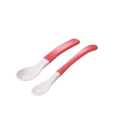 China BPA Free Baby Spoon Size Feeding Spoon Soft Head Spoon Newborn Feeding Children Feeding Tableware for sale