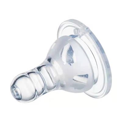 China BPA Free Transparent Matte Thread Pacifier Standard Caliber Nipple Bottle Nipple BPA Free With Packaging Wholesale Modern Nipple for sale