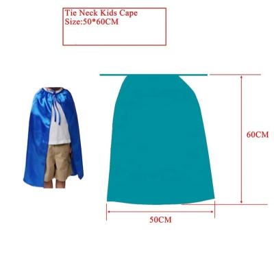 China Polyester Tie Closure Superhero Kids Cape for sale