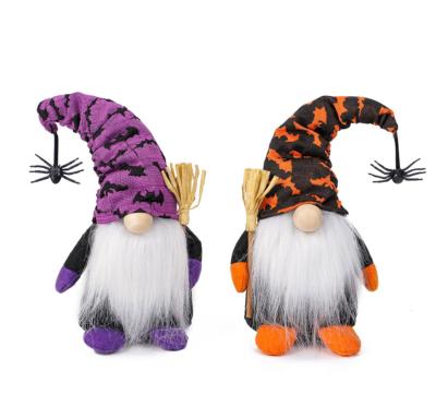 China Polyester Halloween Material Black Polyester Bat Gnomes Wizard Doll for sale