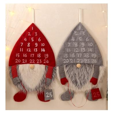 China Polyester Merry Christmas Christmas Calendar Wall And Ceiling Hanging Decoration for sale