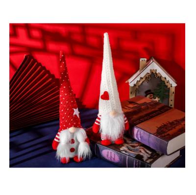 China Red White Handmade Swedish Christmas Santa Tomte Gnome Plush Doll from Cloth for sale