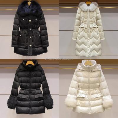 China Waterproof 2021 winter women's jacket long down jacket cotton-padded slim hooded women's parka wholesale for sale