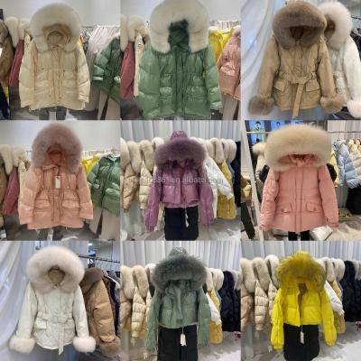 China Wholesale Waterproof Women's Winter Warm Cotton-padded Jacket, Windproof Long Women's Down Jacket, With Fur Hat Coat for sale