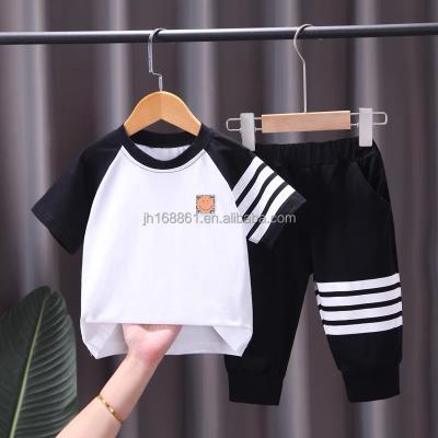 China Wholesale Hip Hop 2021 New Children's Wear Shirt Children's Wear Men's T-shirt Jeans Set for sale