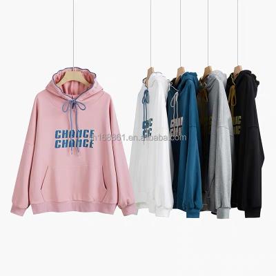 China wholesale 100% Discount Casual Simple Women's Anti-Wrinkle Cotton Fleece Factory Sales Embroidery Hoodie for sale