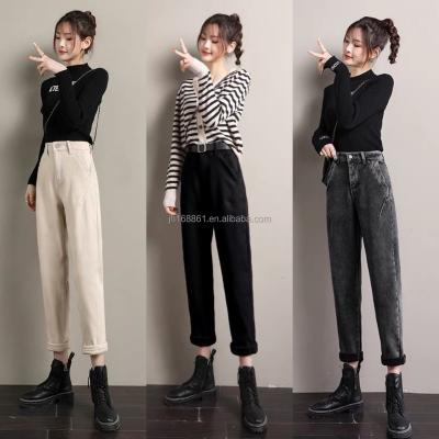 China 2021 newly designed QUICK DRY full length blue mid women rips soften women's high waist skinny jeans wholesale for sale