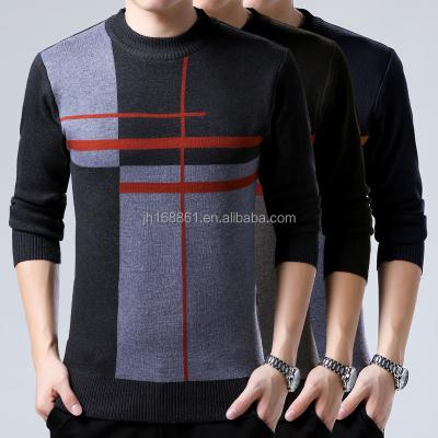 China Multicolor Fuzzy Jacquard Knitted Sweaters Mohair Sweaters High Quality Winter Anti-wrinkle Factory Warm Mens Sweaters Wholesale Sweaters for sale