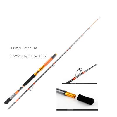 China Carbon Boat Fishing Rod 2.1 M 300-500 G H Action Fishing Rod Motorized Fishing Led Rod for sale