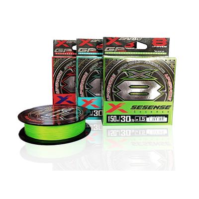 China New Arrival Seasir High Tensile Braided Fishing Line 8 Strands Green Fishing Line Made in Japan for sale