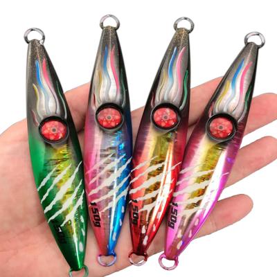 China Hot sale 100g metal lead gear wild fishing lure bass fishing lure fishing lures set sawlt weter for sale