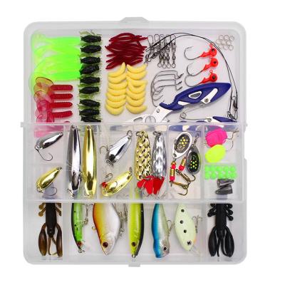 China Durable floating fishing lures with different types and colo fishing lure set metal builds 5 sets box fishing for sale