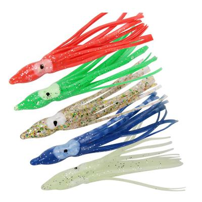 China Hot Selling Plastic Soft Lures Plastic Fishing Tackle Lures Luminous Squid Non-Toxic for sale