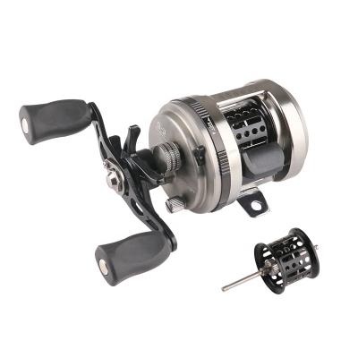 China 2021 Hot Sale 2021 Hot Sale Mini Metal Drum Reel New High Quality Electric Drum Fishing Reel Fish Finder Drum Reel for sale