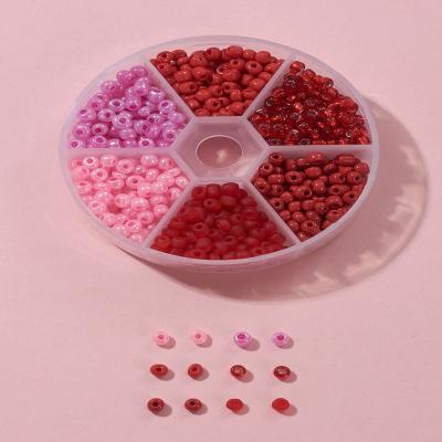 China Jewelry Making Fashion 6 Color Glass Rice Seed Beads Multicolor Suitable Loose Beads For DIY Jewelry Accessories Materials for sale