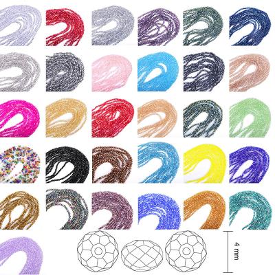 China DIY Jewelry Making Free Sample Wholesale Crystal AB Faceted Rondelle Beads Colorful Crystal Loose Beads For Jewelry Making for sale