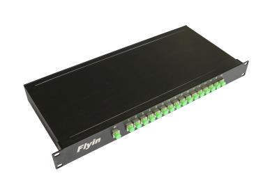 China CATV Verknüpfungen PLC Optical Fiber Splitter Volleinschub 1 × 16, SC / UPC / FC / UPC, Kabel 2.0 zu verkaufen