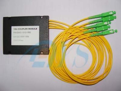 China Passive PLC Optical Fiber Splitter , Single Mode Low PDL for sale