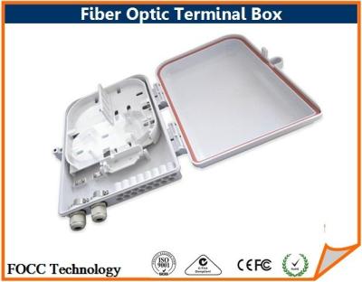 China Wallmount Cabinet 4 Core Fiber Optic Terminal Box / Ftth Termination Box for sale