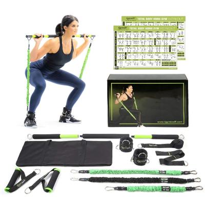 China Amazon Gym Portable Exercise Yoga Equipment Full Body Workout Sets Resistance Bands for sale