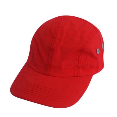 China Factory COMMON Blank Single Panels Custom Logo Quick Dry Soft Sports The Five Caps Baseball Hats With Metal Eyelet for sale