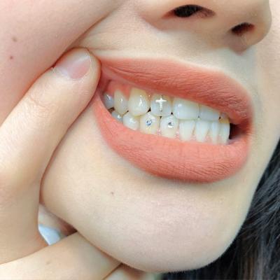 China CLASSIC 18k Gold Other Tooth Gems Accessories Led Kit Machine Strips Teeth Price Whitening Gel Tooth Jewelry Earrings Bracelet Fine Gem for sale