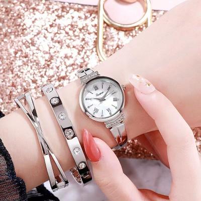 China Hot Sale 3pcs Waterproof Quartz Watch Ladies Bracelet Watch Set Waterproof Girl Girlfriend Watch Gift Set for sale