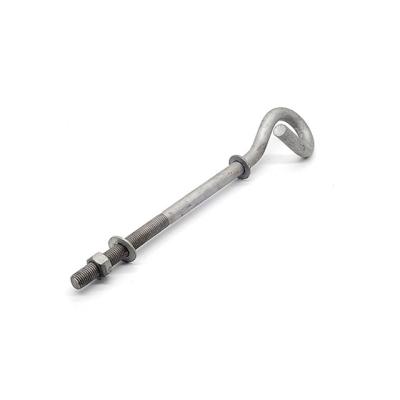 China Q235B Q235 B Steel Insulator Bolt Braid Oval Hook Bolt for sale