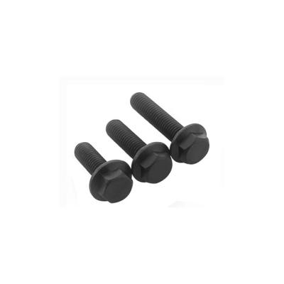 China Steel Black Oxide Q235 Steel Hex Flange Bolt DIN6921 for sale