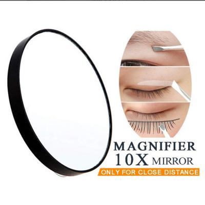 China 3.5inches 10X Makeup Mirror 20x Magnification Magnifying Mirror With 2 Suction Cups For Shaving Or Making Up for sale